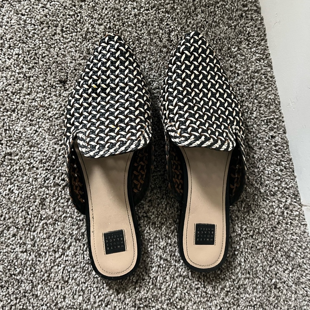 WHBM leather mules